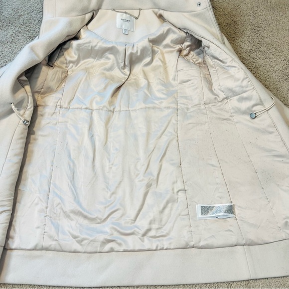Ever New Melbourne Cream Wool-Blend Faux-Fur-Hood Fran Winter Coat. Size 6. - Picture 9 of 15